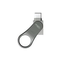 USB stick Silicon Power Mobile C80 Grijs Titanium 128 GB - thumbnail