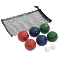 8-delige Jeu de boules ballenset en draagtas massief grenenhout - thumbnail