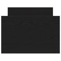 Bedframe met hoofdeinde Zwart eiken 75 x 190 cm Bewerkt hout - thumbnail