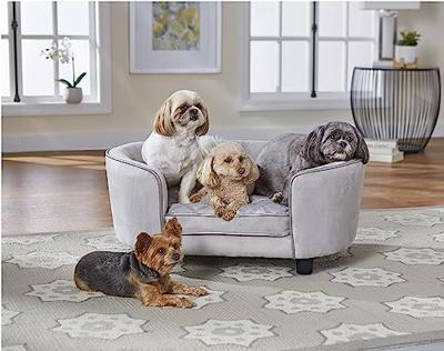 Enchanted hondenmand / sofa constantine zilverkleurig 86,5x58,5x39,5 cm