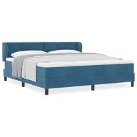 Boxspringbed met donkergrijs fluwelen matras 80x200 cm - thumbnail