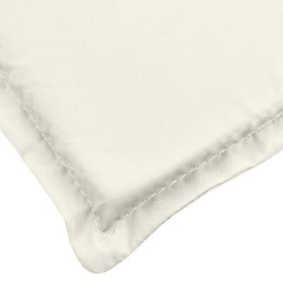 VidaXL Tuinbankkussens 2 st 150x50x7 cm stof gemêleerd crèmekleurig