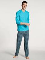 Calida Calida herenpyjama 40667 lang button blue - thumbnail