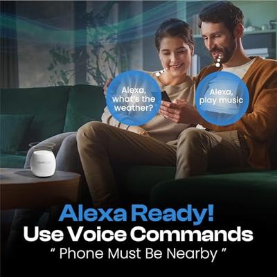 Boompods Zero Talk Bluetooth luidspreker Amazon Alexa geïntegreerd, Handsfree-functie, Stootvast, Waterafstotend Wit