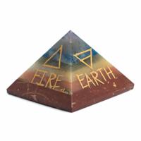 Edelsteen Piramide 7 Chakra 4 Elementen - 40 mm - thumbnail