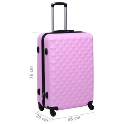 VidaXL Harde koffer abs roze VidaXL Harde koffer abs roze