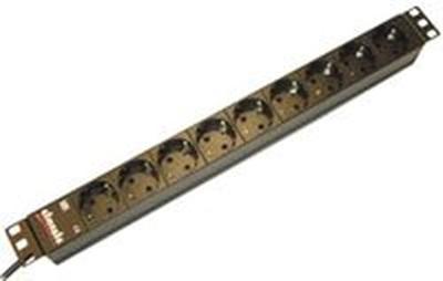 Bachmann 333.506 19 inch Stekkerdoos voor patchkast 1 HE Geaarde contactdoos Aluminium profiel Zwart Bachmann 333.506 19 inch Stekkerdoos voor patchkast 1 HE Geaarde contactdoos Aluminium profiel Zwart