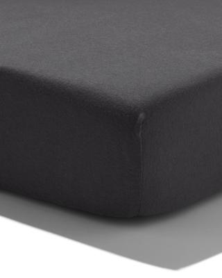 HEMA Splittopper hoeslaken 180x200/220cm jersey donkergrijs (donkergrijs)