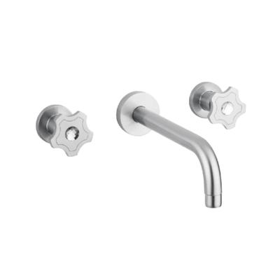 Inbouw Wastafelmengkraan Sanimex Giulini Tweeknops 20 cm Inclusief G-Link Inbouwdeel Chroom Sanimex