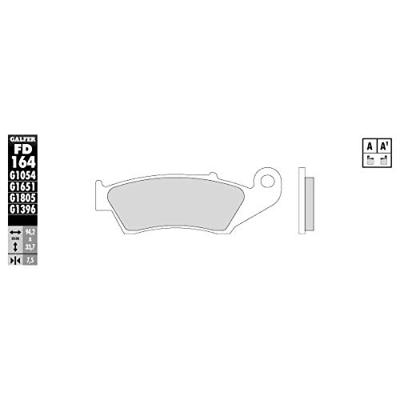 GALFER remblokken "fd164" brake pad fd164 g1054 organic