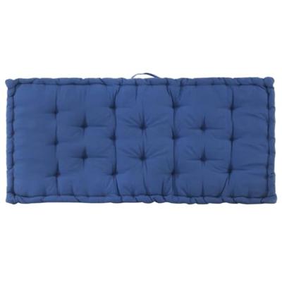 VidaXL Palletvloerkussen 120x80x10 cm katoen lichtblauw