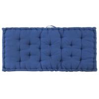 VidaXL Palletvloerkussen 120x80x10 cm katoen lichtblauw - thumbnail