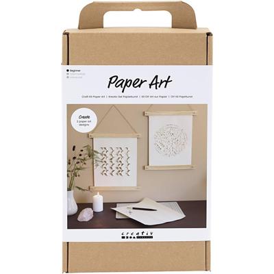 Creativ Company Hobbyset papierkunst, papieren hangers, off white, 1 doos