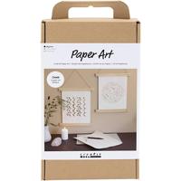 Creativ Company Hobbyset papierkunst, papieren hangers, off white, 1 doos - thumbnail