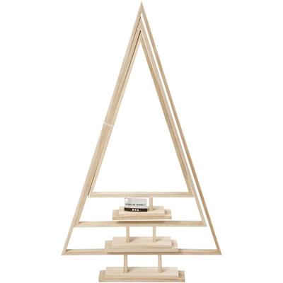 Creativ Company Kerstbomen, h: 40+50+60 cm, b: 22,5+29+35 cm, 3 stuk/ 1 doos