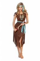 Indiaans Kostuum Rok Kort Vrouw - thumbnail