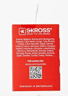 Skross SKR1500217E Travel Adapter India / Israel / Denmark To Europe
