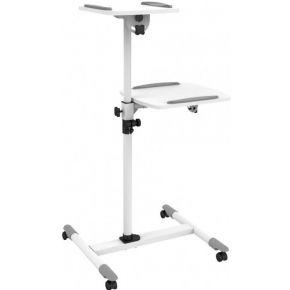 Techly ICA-TB TPM-6 multimediawagen & -steun Wit Multimediatrolley