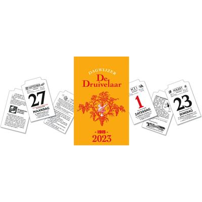 Dagblokkalender De Druivelaar 2026, display van 30 stuks