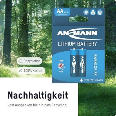Ansmann FR06 AA batterij (penlite) Lithium 2850 mAh 1.5 V 8 stuk(s)