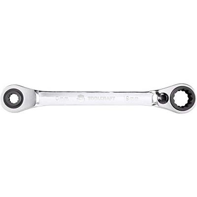 TOOLCRAFT TO-5355795 Dubbele ringsleutelratelset Sleutelbreedte (metrisch) 10 - 19 mm