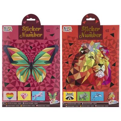 Grafix Stickeren op nummer - leeuw