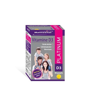 Mannavital Vitamine D3 Platinum Caps 90