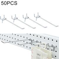 50 stuks supermarkt kleding Shop Pegboard Slat Wall haak plank gat plaat gat Pitch: 2 5 cm lengte: 15 cm draaddiameter: 3.3 mm - thumbnail