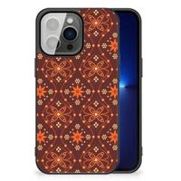 iPhone 13 Pro Back Case Batik Brown - thumbnail