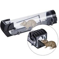 Deur humaan dier levende kooi rat muis en meer kleine knaagdieren ABS materiaal transparante val kooi - thumbnail