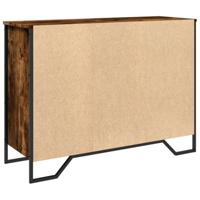 Dressoir 101x35,5x74,5 cm bewerkt hout gerookt eikenkleurig - thumbnail