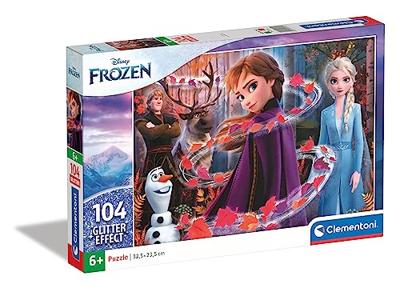 Disney Clementoni glitter puzzel frozen 2, 104st.