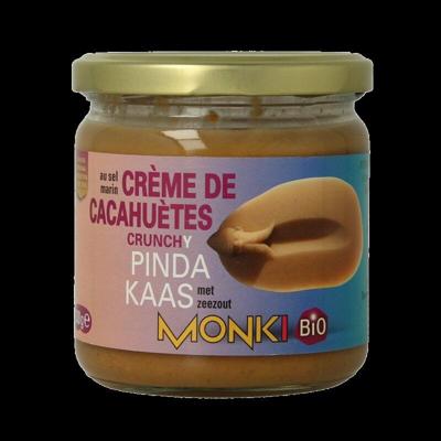 Pindakaas crunchy met zout eko bio 330 Gram