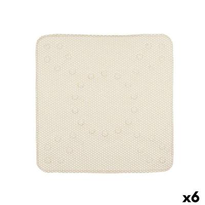 Antislipmat voor in de douche Berilo Beige PVC 53 x 52,5 x 1 cm (6 Stuks)