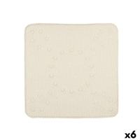 Antislipmat voor in de douche Beige PVC 53 x 52,5 x 1 cm (6 Stuks) - thumbnail