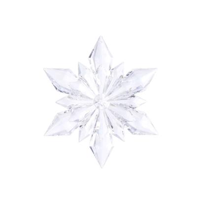 Ornament kerstbal acryl l23b23cm snwvlok trns a3 Decoris - Decoris