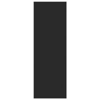 Boekenkast/dressoir 66x30x97,8 cm spaanplaat zwart - thumbnail