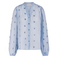 Nukus Rosan Blouse Embroidery | Ice - thumbnail