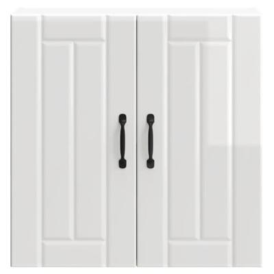 Keukenwandkast Lucca bewerkt hout hoogglans wit Keukenwandkast Lucca bewerkt hout hoogglans wit