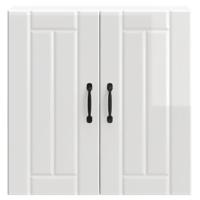 Keukenwandkast Lucca bewerkt hout hoogglans wit - thumbnail