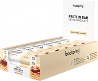 Foodspring Protein Bar Extra Chocolate Crunchy Peanut (12 x 45 g) - thumbnail
