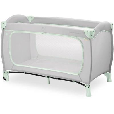 Reiswieg - HAUCK - SLEEP N PLAY GO PLUS - 60 x 120 cm - Vanaf de geboorte - Opvouwbaar - Wielen - Dusty Mint