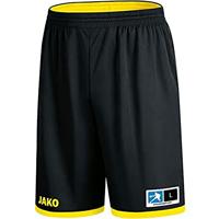 JAKO 4451 Reversible Short Change 2.0 - Zwart/Citroen - S - thumbnail