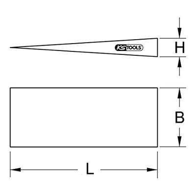 KS Tools 963.2236 Brozeplus steenwig 150 x 45 mm