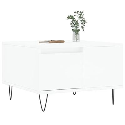 Salontafel 55x55x36,5 cm bewerkt hout wit