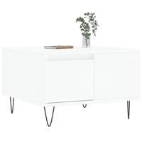 Salontafel 55x55x36,5 cm bewerkt hout wit - thumbnail