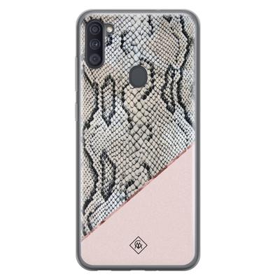 Samsung Galaxy A11 siliconen hoesje - Snake print Samsung Galaxy A11 siliconen hoesje - Snake print