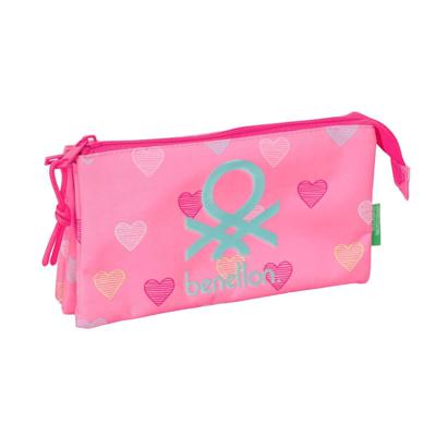 Alleshouder Benetton Heart Roze 22 x 12 x 3 cm