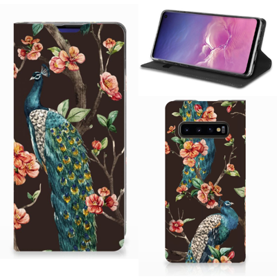 Samsung Galaxy S10 | Hoesje maken | Pauw met Bloemen