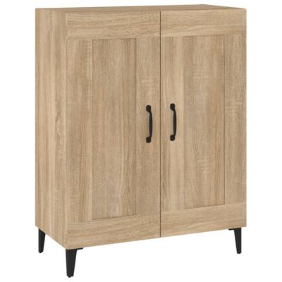 Dressoir 69,5x34x90 cm bewerkt hout sonoma eikenkleurig
